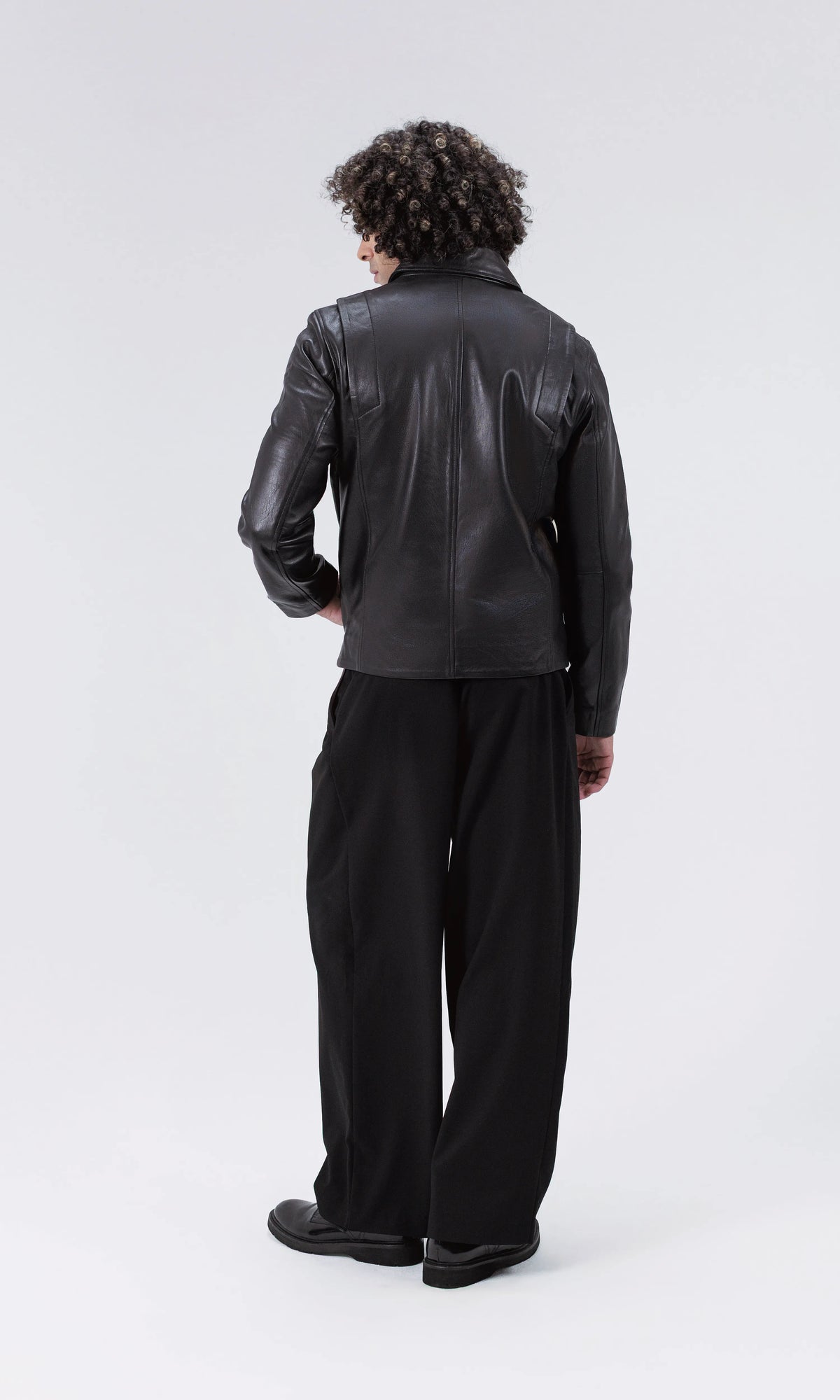 Black Élite Men’s Leather Jacket