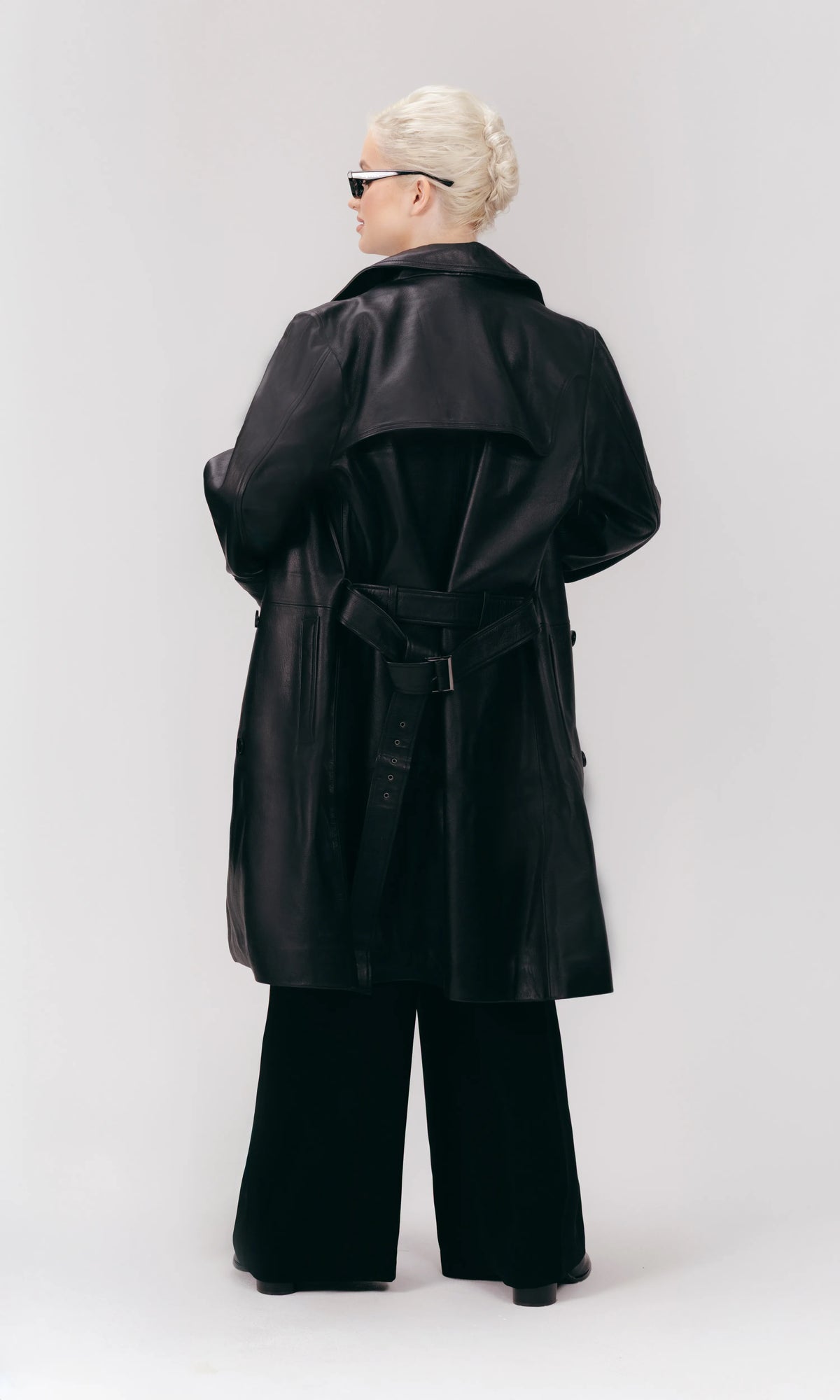Classic black trench coat