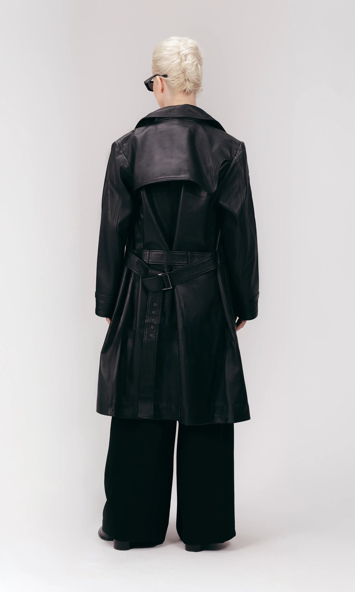 Classic black trench coat