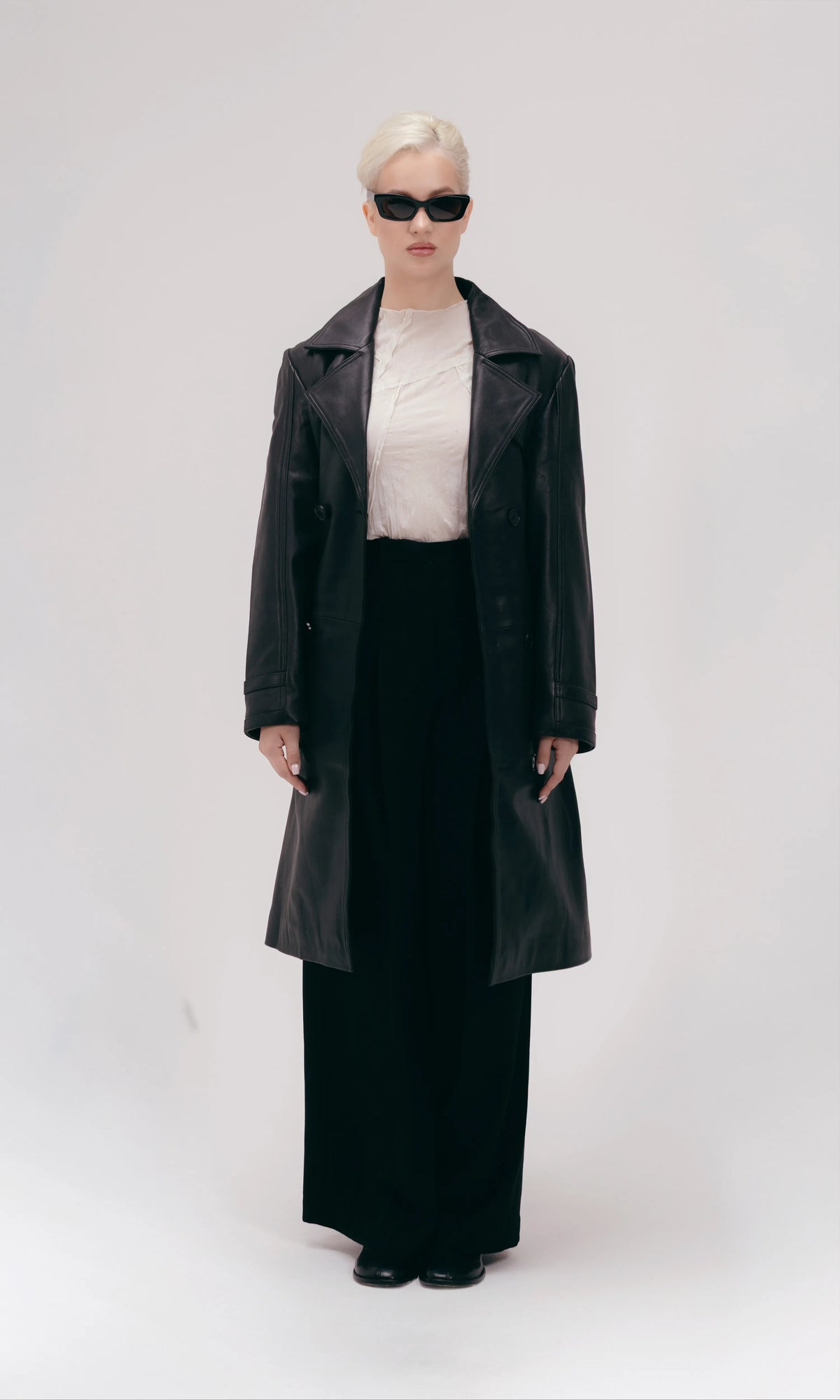 Classic black trench coat