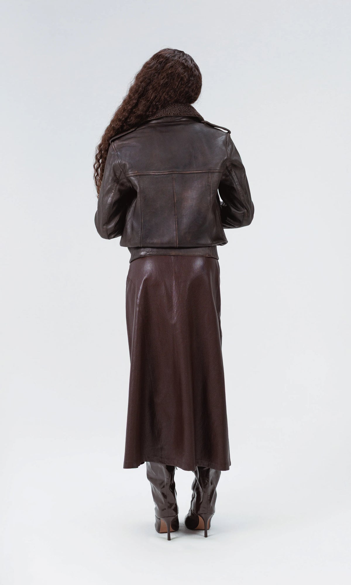 Ladies Distressed Bomber