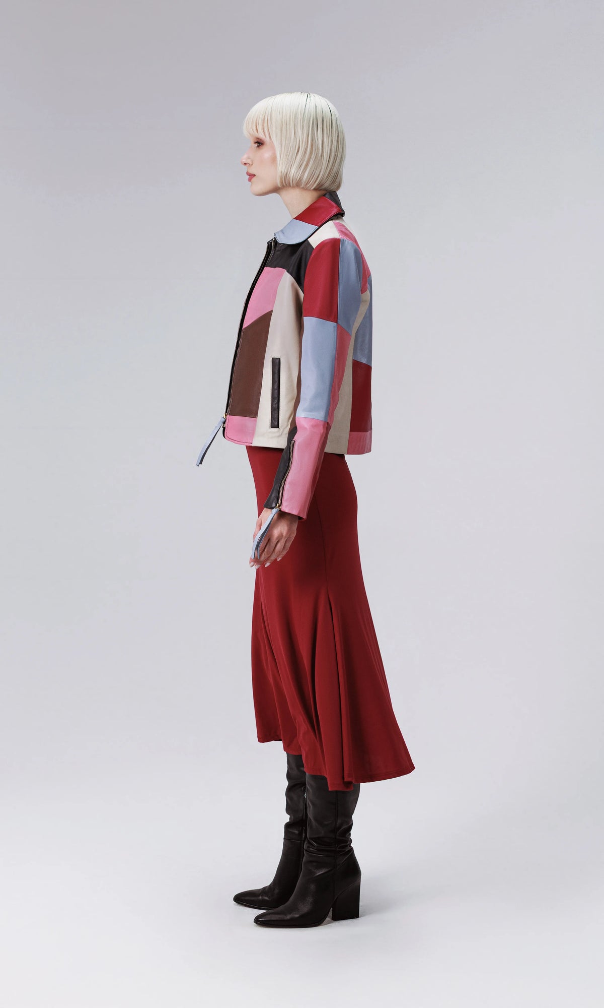 Leather Multicolor Jacket