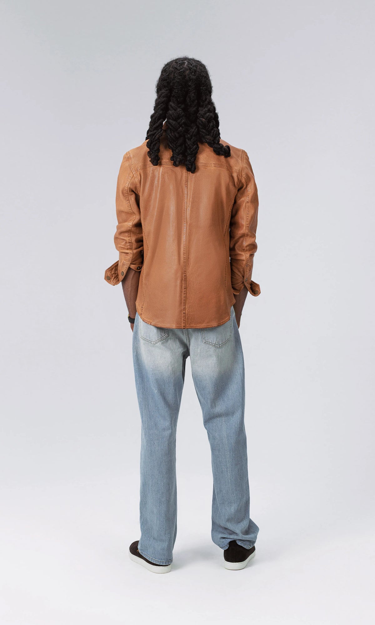 Vintage Leather Shacket