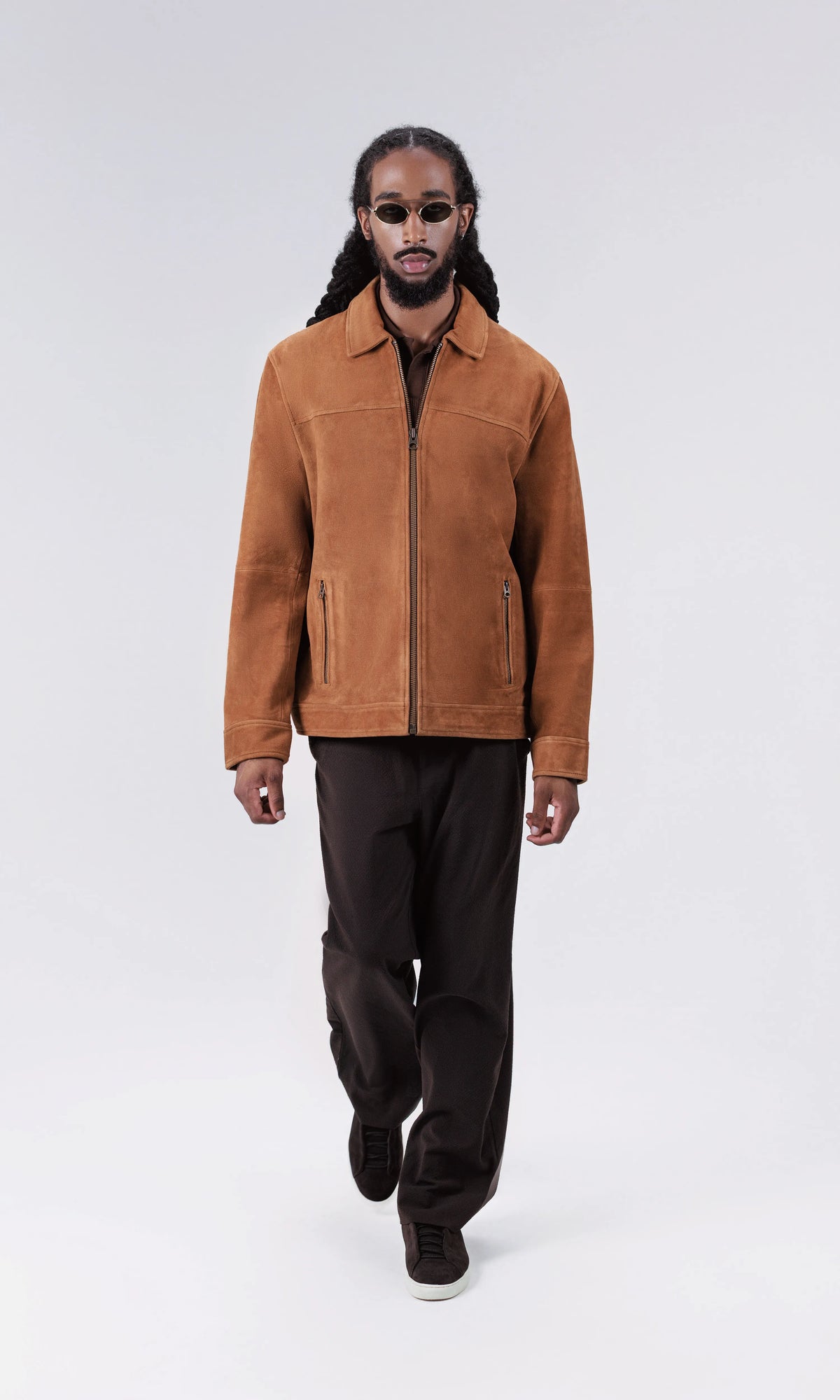 Suede Harrington Jacket