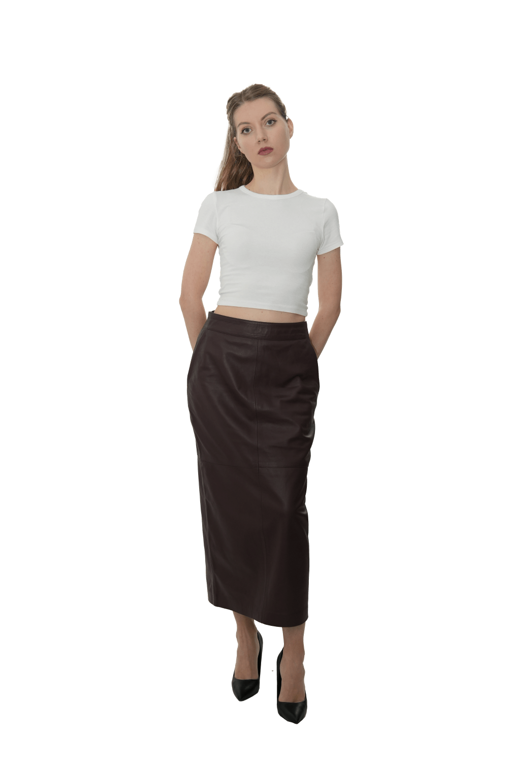 Ladies Pencil Skirt - ZAVORA LEATHERS