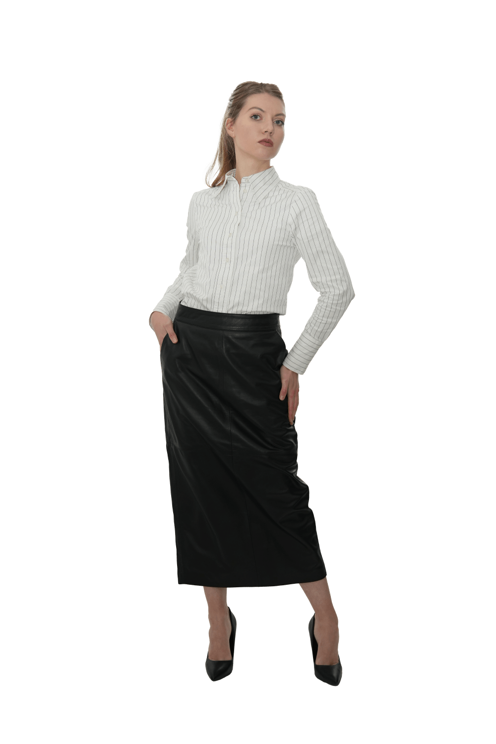 Ladies Pencil Skirt - ZAVORA LEATHERS