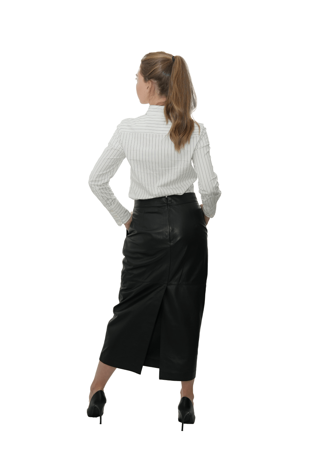 Ladies Pencil Skirt - ZAVORA LEATHERS