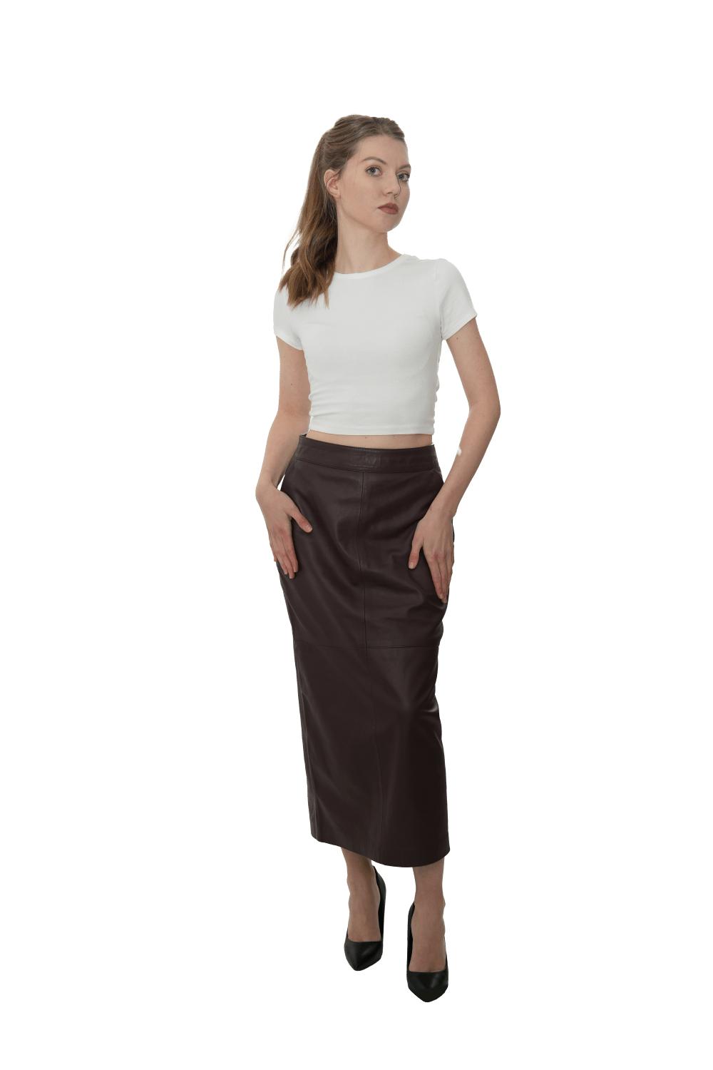 Ladies Pencil Skirt - ZAVORA LEATHERS