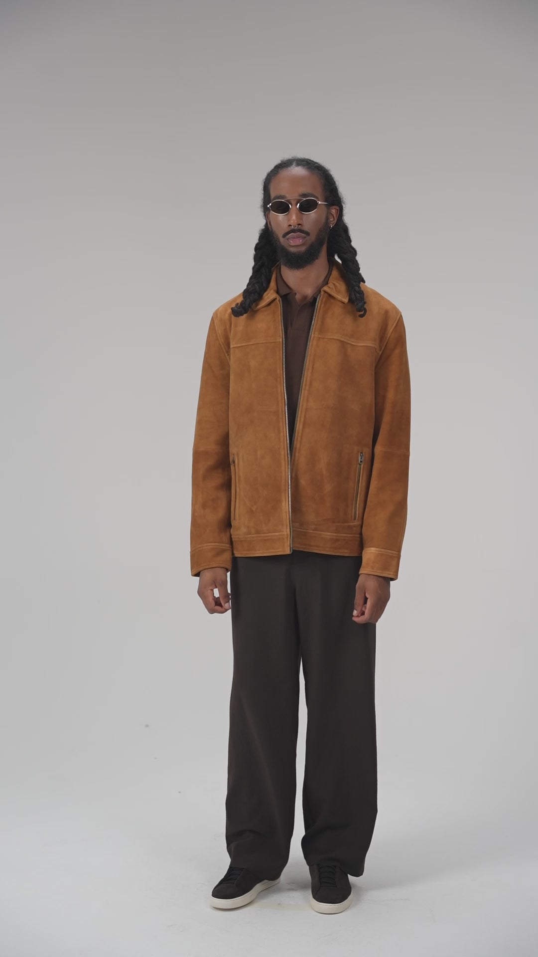 Suede Harrington Jacket