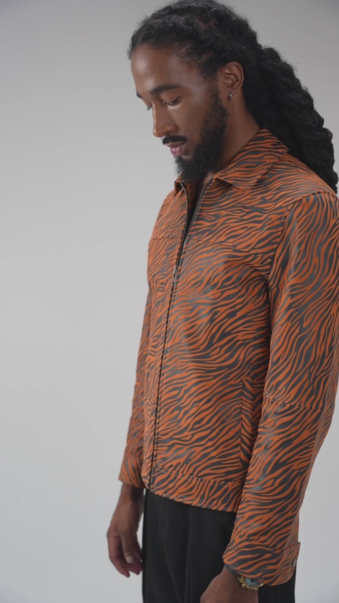 Golden claw tiger jacket
