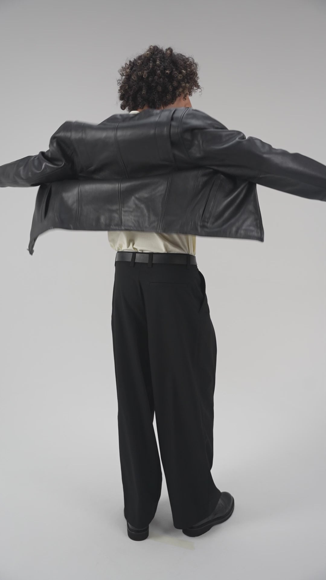 Black Élite Men’s Leather Jacket